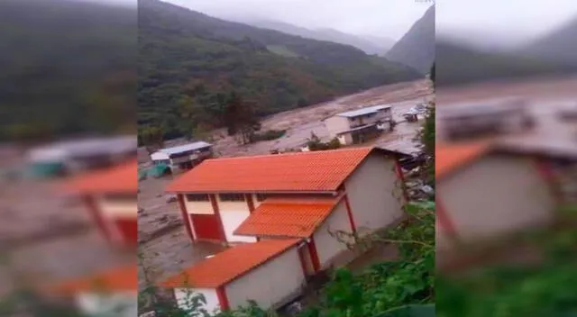 Aluvión arrasó con casas en Santa Teresa.