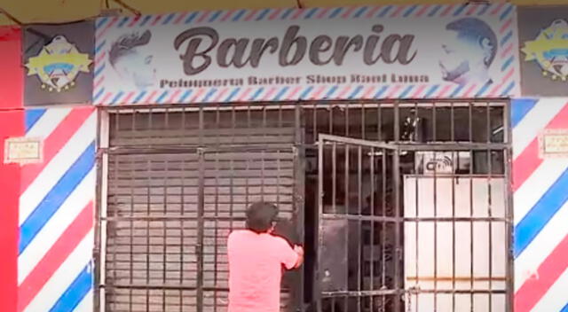 Barbería donde sucedió el crimen.