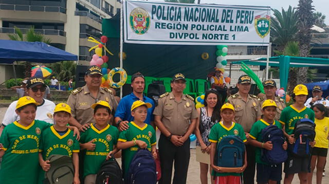 Talleres de vacaciones útiles de la PNP culminaron hoy con clausura en playas de Ancón