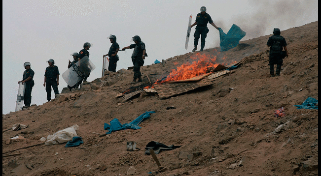 Ministerio Público logró que se dicte prisión contra una banda de invasores de terrenos en Ate