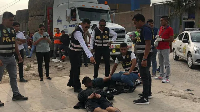 Delincuentes pretendían robar a transeúnte fuera del banco en Independencia