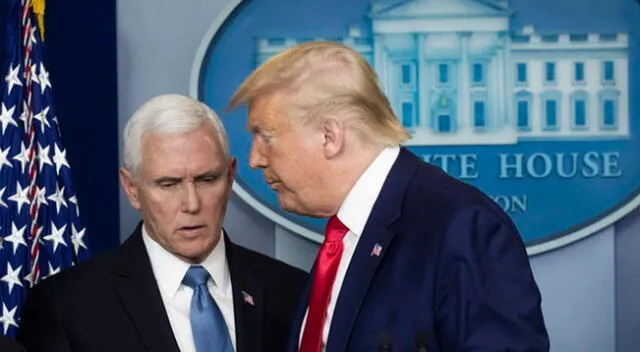 Donald Trump, mandatario de Estados Unidos y Mike Pence, vicepresidente.