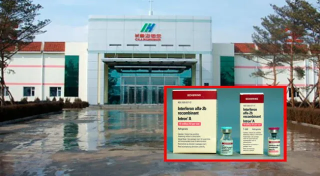 El IFNrec es producido en la planta chino-cubana Changchun Heber Biological Technology