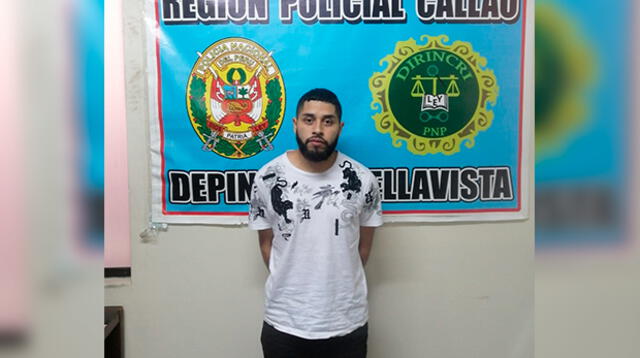 Detenido, Richard Adonis Zuñiga Cerdeña