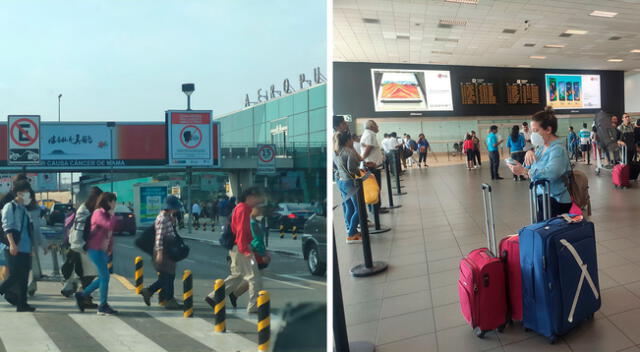 Muchos ciudadanos se encuentran a la espera de sus vuelos nacionales e internacionales tras el primer caso confirmado de COVID 19 en Perú.