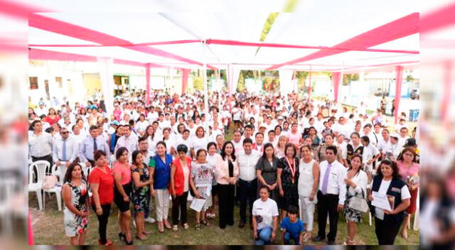 Ministra Gloria Montenegro en evento en Carabayllo.