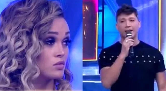 Angie Arizaga se mostró sorprendida por la decisión del coreógrafo.