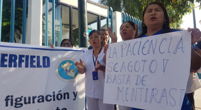 Protesta en hospital de La Molina