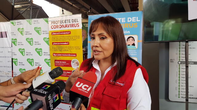María Jara, titular de la ATU para Lima y Callao exporta a los pasajeros permanecer en su casa si están resfriados.