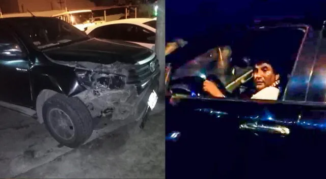 Alcalde de Jauja ocasiona accidente automovilístico y se da a la fuga