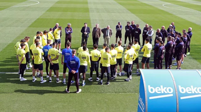 Barcelona suspendió sus entrenamientos.