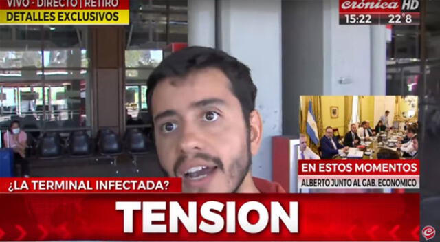 Chile le estornuda y tose en la cara de periodista argentino.