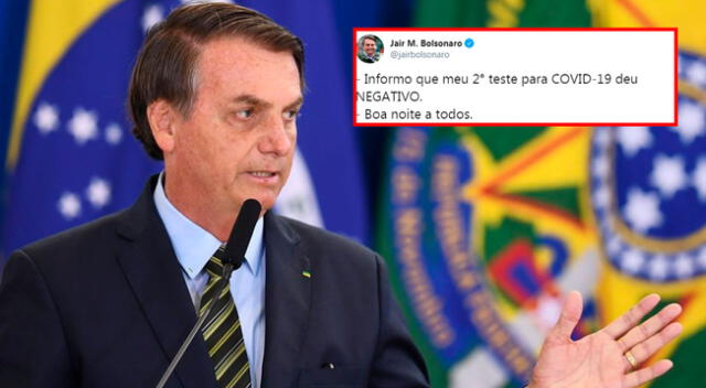 Jair Bolsonaro pasó por una segunda prueba de coronavirus y estuvo en cuarentena.