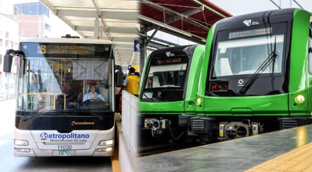 Metropolitano y Metro de Lima cambiarán horarios de atención.