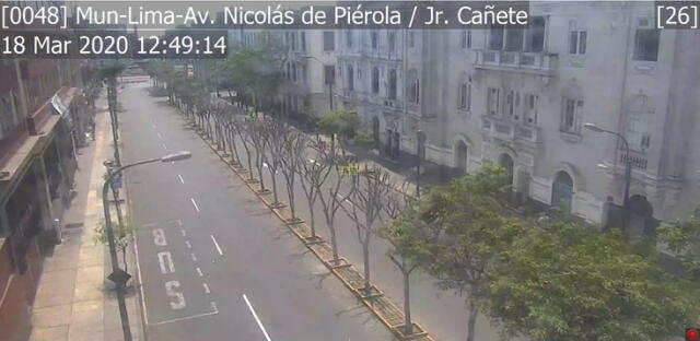 Avenida Nicolás de Pierola con jirón cañete cerca a la Plaza San Martín.