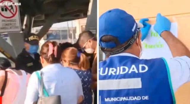 La estación Naranjal del Metropolitano está muy resguardada por los agentes policiales que están vigilando que los pasajeros estén con mascarillas.