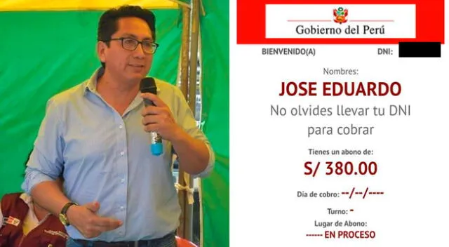Eduardo Mariño Arquiñigo, es el alcalde de la provincia de Junín que aparece en la lista de beneficiados del “Bono de 380 soles”.