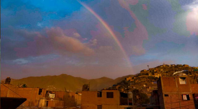Arcoíris en el cielo de Lima