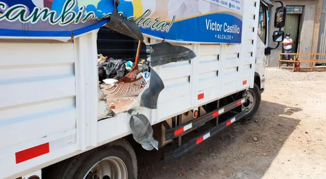 Recolector de basura de la Municipalidad de Lurigancho-Chosica.