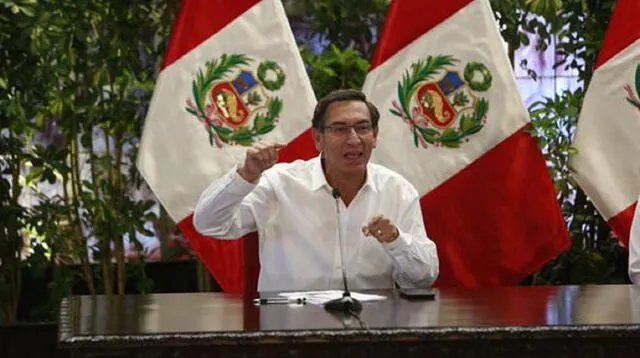 Presidente Vizcarra anuncia medidas de reforzamiento en las Fuerzas Armadas para patrullar las calles del país.