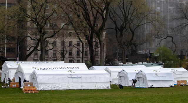 Levantan hospital temporal en Nueva York