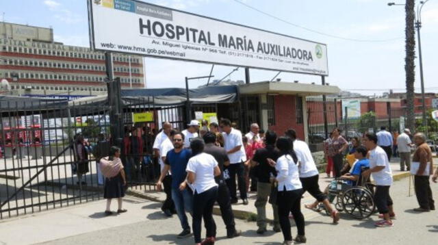 El hospital María Auxiliadora no se encuentra atendiendo a pacientes.