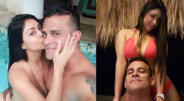 Christian Domínguez se muestra bastante enamorado de Pamela Franco.