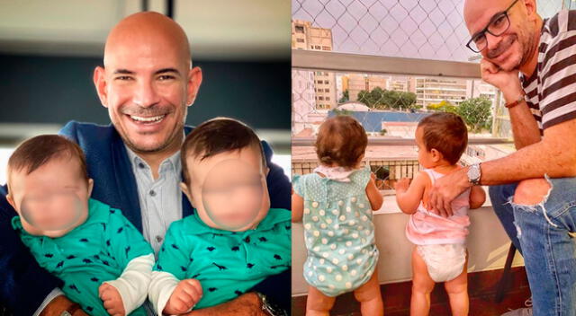 Ricardo Morán capta el momento en que sus hijos lo vieron por primera vez en la tv.