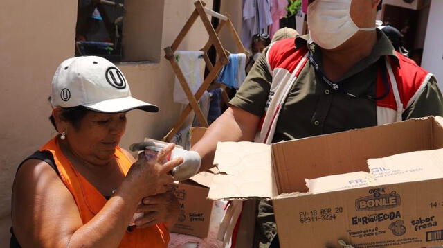 Magdalena del Mar  dona viveres familias vulnerables