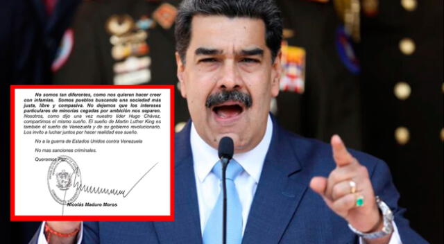 “No podemos aceptar amenazas bélicas, ni bloqueos”, indicó Nicolás Maduro.