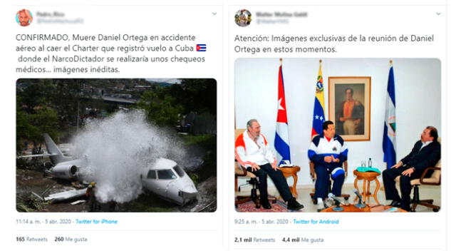 Usuarios de Twitter aseguran muerte de Daniel Ortega.