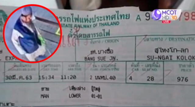 El indigente pretendía viajar a otra zona de Tailandia desde la estación Bang Sue.
