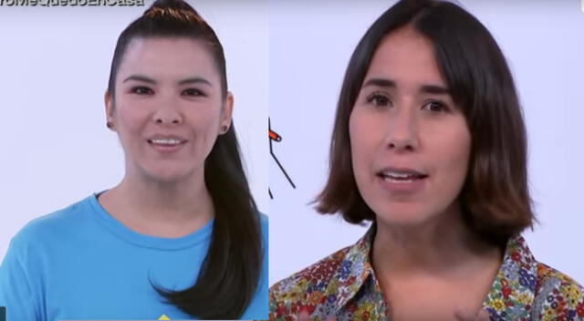 Fátima Saldonid y Patricia Barreto conductoras de Aprendo en casa.