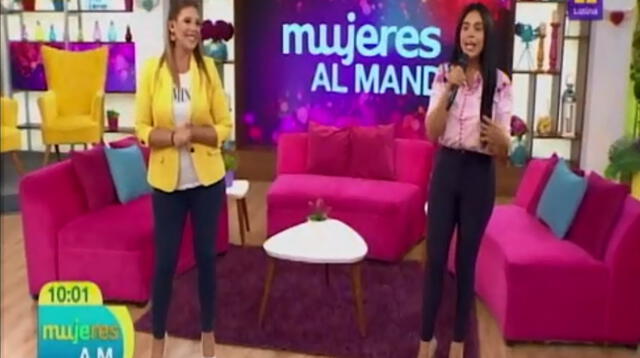 Maricarmen ingresó a Mujeres al mando como conductora de televisión.