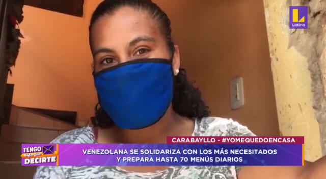 Ciudadana venezolana decidió ayudar a las personas más vulnerables que afrontan esta crisis sanitaria.