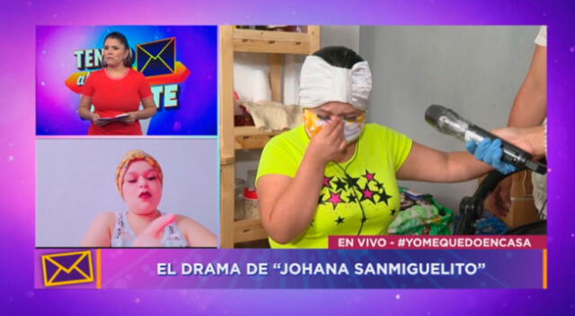 La actriz Edith Santos, más como Johanna San Miguelito, contó en televisión que no recibió en bono de 380 soles.