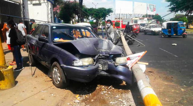 Trabajador de la Municipalidad de Ica causa accidente de tránsito