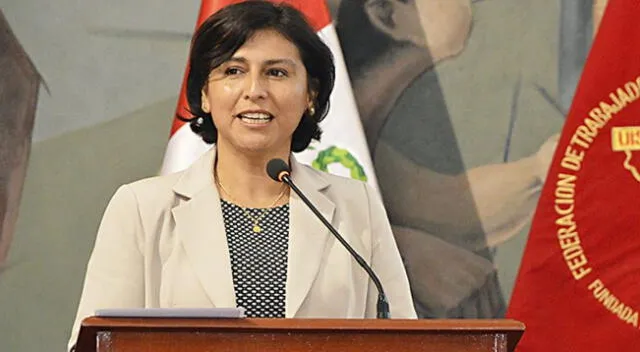 Ministra de Trabajo, Sylvia Cáceres.