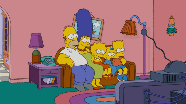 Los integrantes de una familia tuvieron una gran idea para divertirse, y se convirtieron en Homero, Marge, Bart, Lisa y Maggie Simpson.