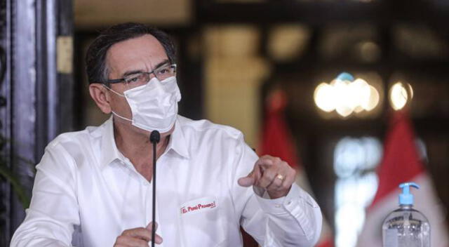 Martín Vizcarra lamenta el incremento de peruanos infectados por coronavirus.