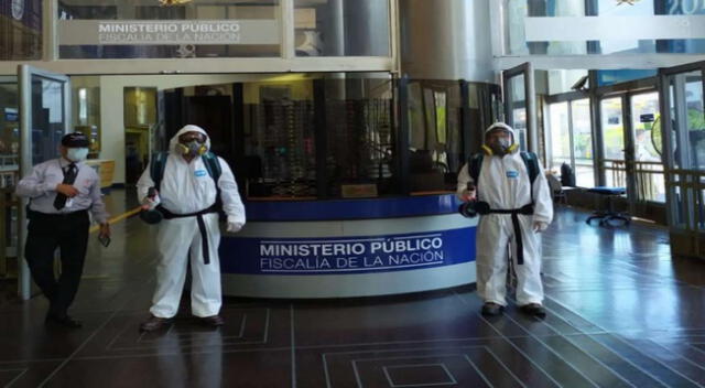 Ministerio Público desinfecta sede de la Fiscalía de Turno de Lima para evitar contagio del coronavirus