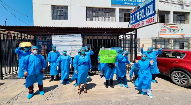 Personal médico protesta en centro de salud de SJM