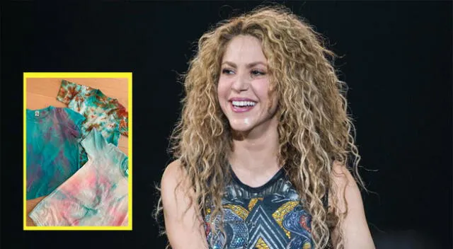 Shakira muestra feliz los polos transformados por su hijo Milan.