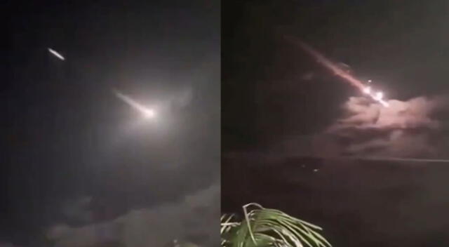 Meteorito cayó en el océano pacífico y fue visto desde Lima e Ica.