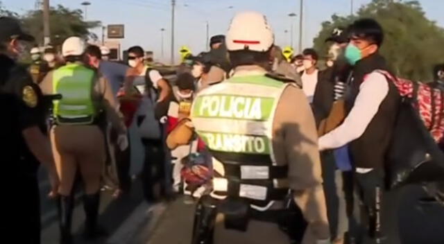 Personas en la Prialé fueron trasladadas a cuartel del Rímac.