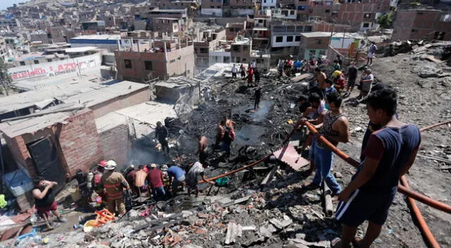 Incendio en San Martín de Porres