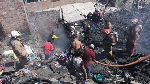 Incendio en San Martín de Porres