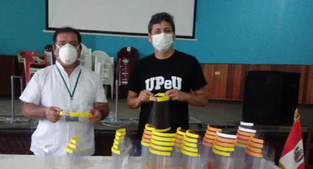 Escuela Profesional de Arquitectura  de la Universidad Peruana Unión y del laboratorio de investigación FAB se encargaron de hacer las donaciones.