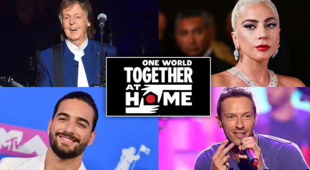 One world together at home con grandes artistas.