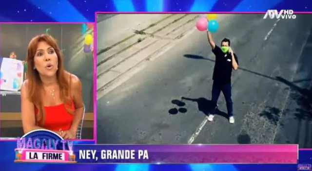 Ney Guerrero sorprende a su hija con globos en medio de cuarentena